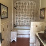 Arched Shower Ceiling and Decorative Pattern Custom Tile Installation | San Luis Obispo County, CA
